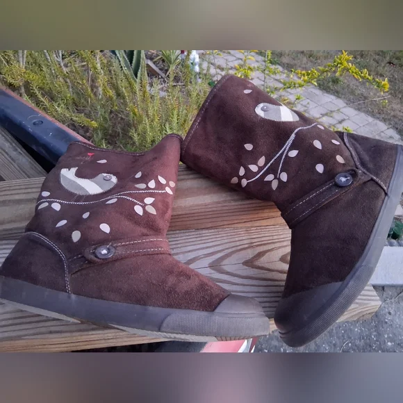 Roxy Bird on Branch Winter Boots - Picture 2 of 12